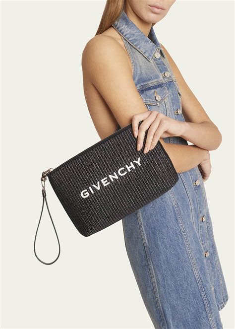 givenchy travel bag tweef|Givenchy Travel Zip Top Pouch in Raffia with Wristlet.